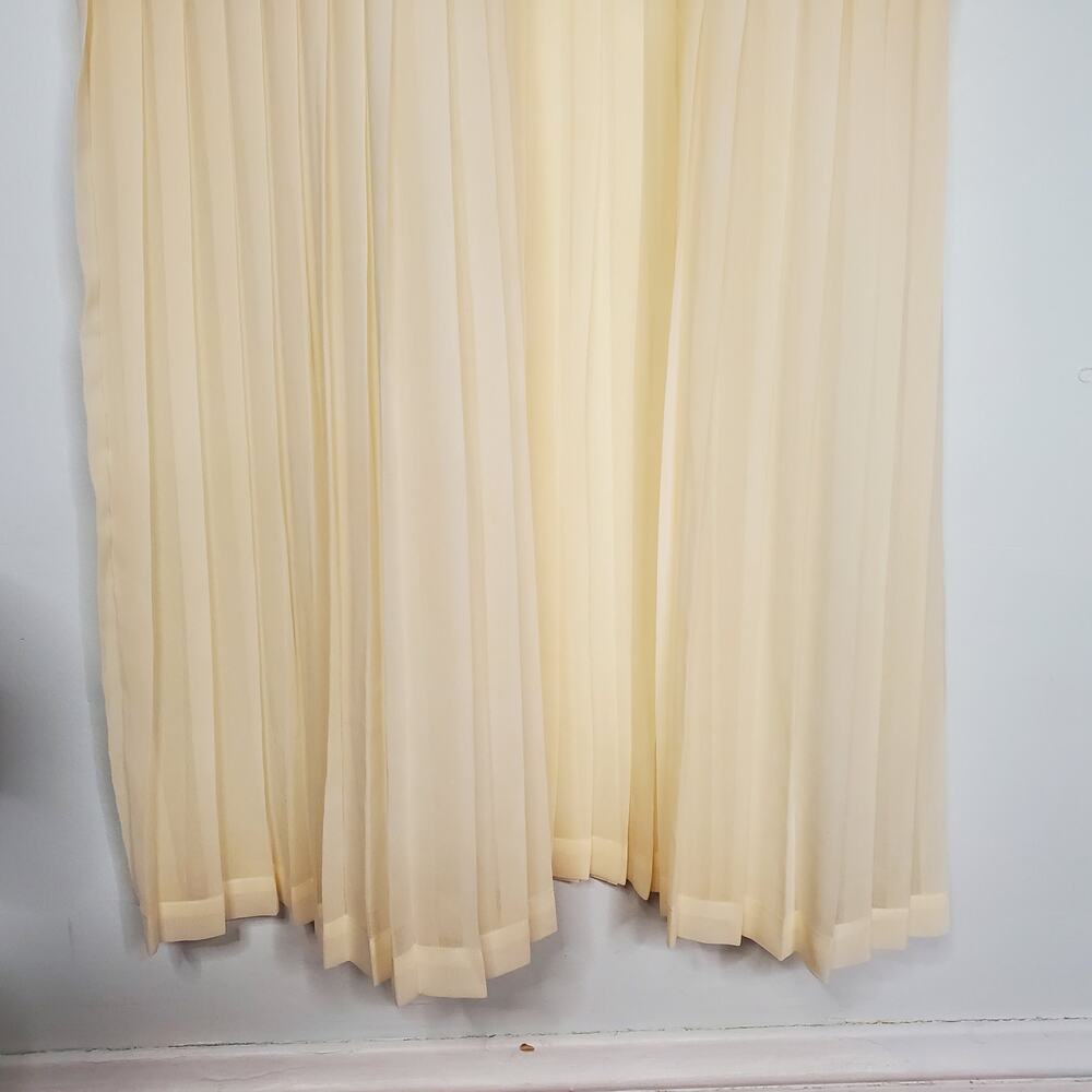 Tuckernuck Chiffon Pleated Lorraine Shift Maxi Dress Ivory Cream Size XXL New - Picture 8 of 13